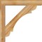 Ekena Millwork Olympic Block Rough Sawn Bracket w/ Offset Brace, Western Red Cedar, 6"W x 34"D x 34"H BKT0604X34X34OLY05RWR - alternate 3